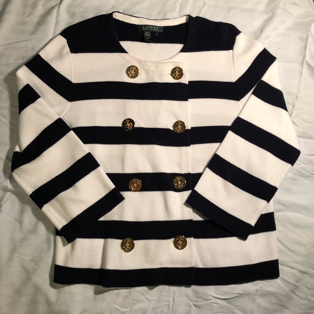Lauren Ralph Lauren Crew Neck Sailor Sweater
